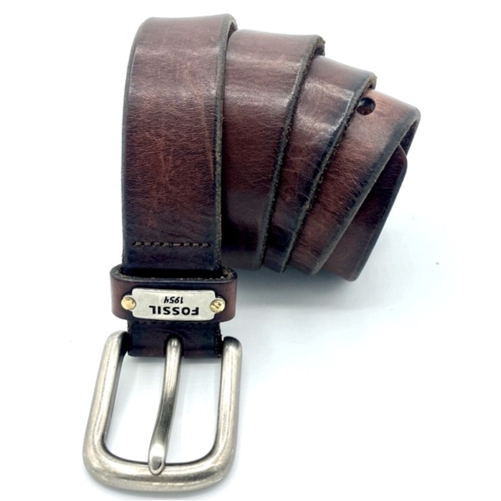 Fossil Mens Leather Belt Medium
